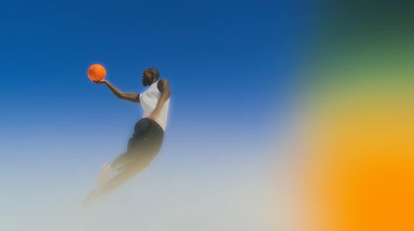 Basketball Leap in Sky