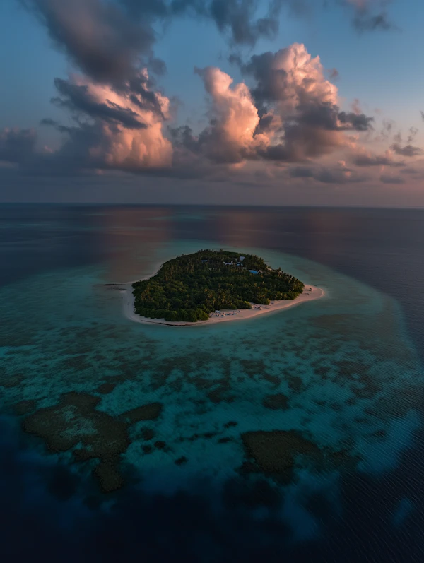 Tropical Island Aerial