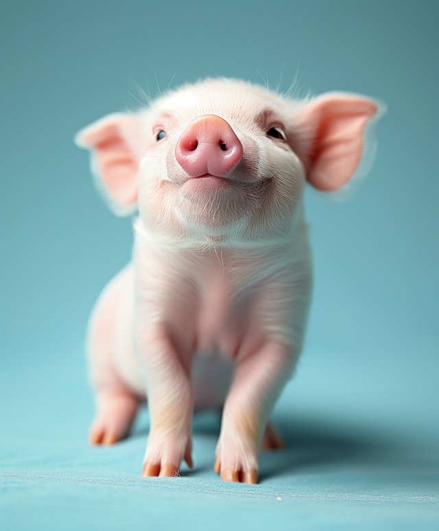 Young Pig Portrait