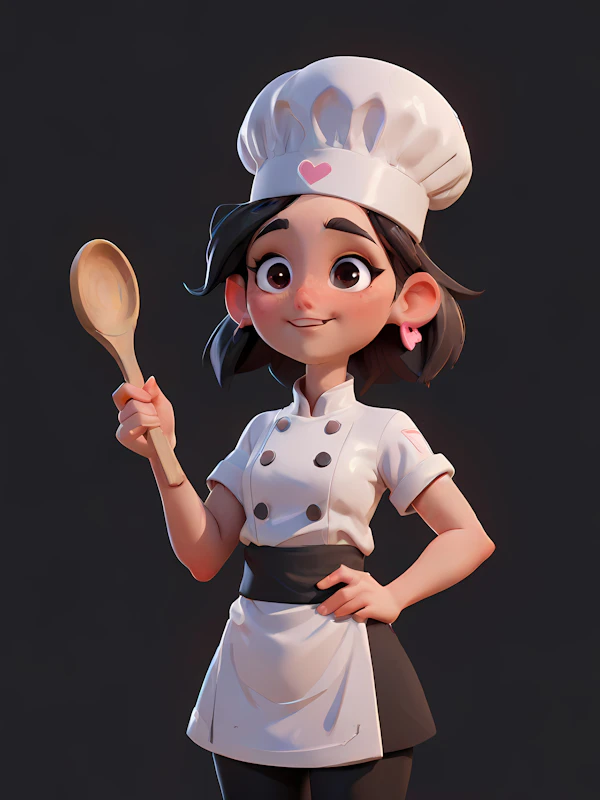 Cheerful 3D Chef