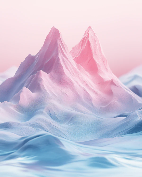 Surreal Pastel Landscape