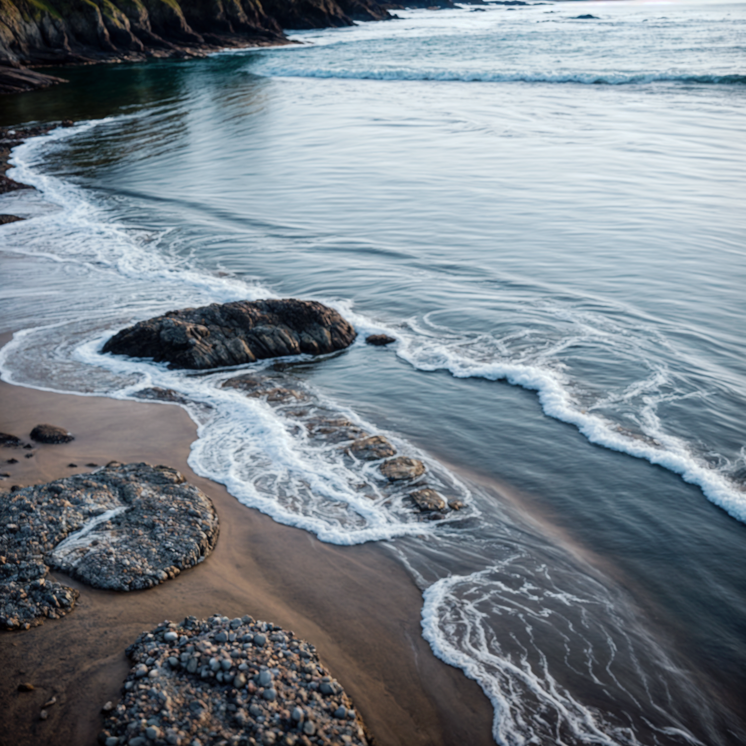 Serene Coastal Landscape