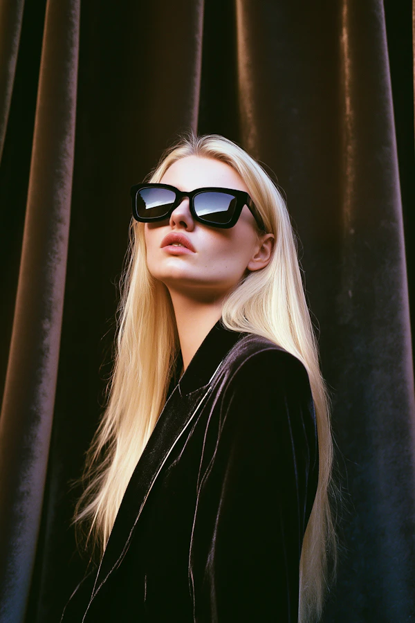 Elegant Woman in Velvet