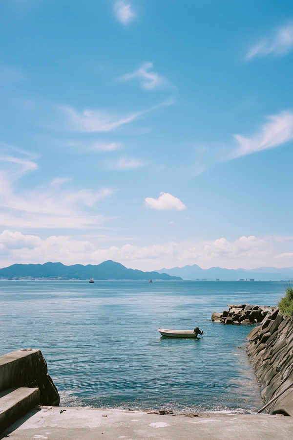 Serene Coastal Scene