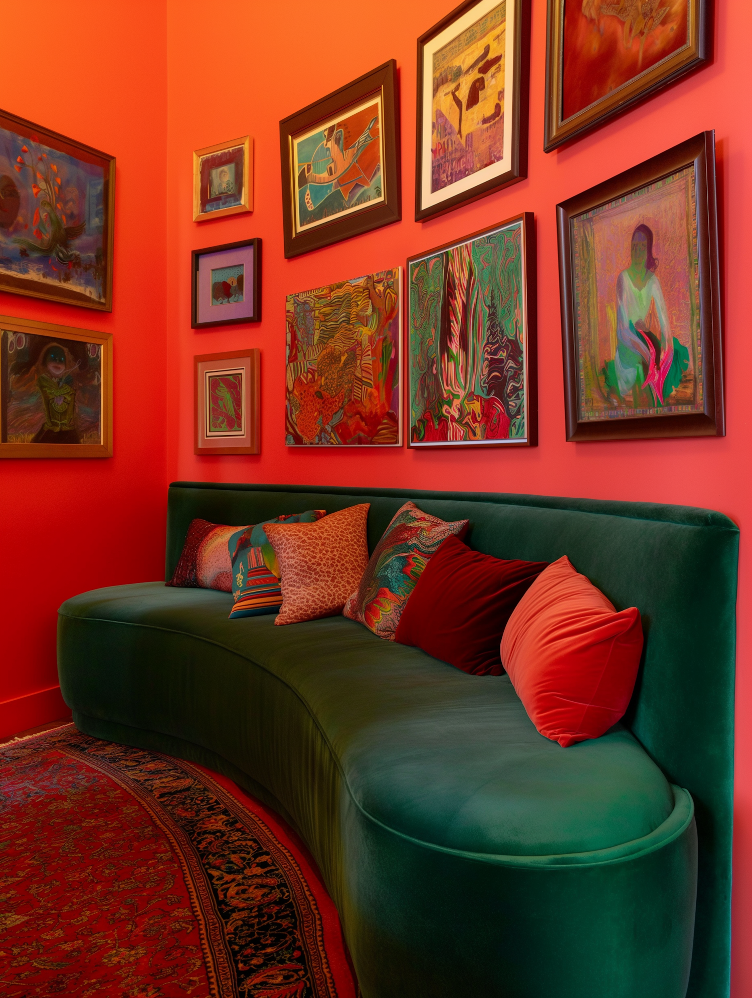 Vibrant and Artistic Living Room Decor