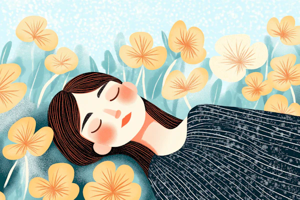 Woman Among Flowers