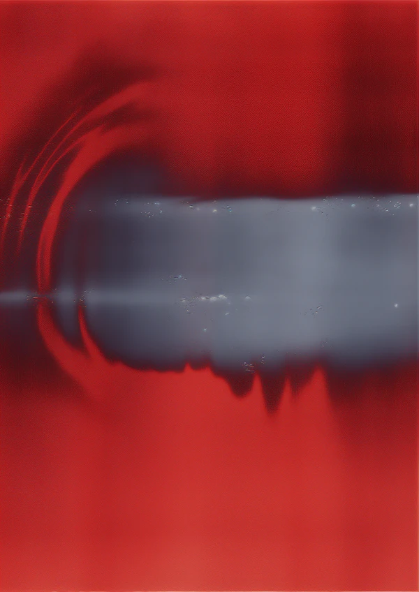 Abstract Red and Gray