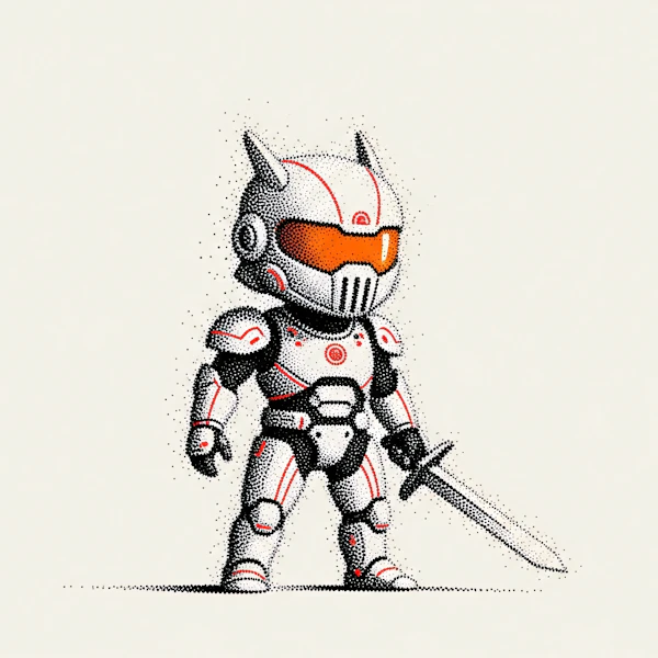 Futuristic Robot Warrior