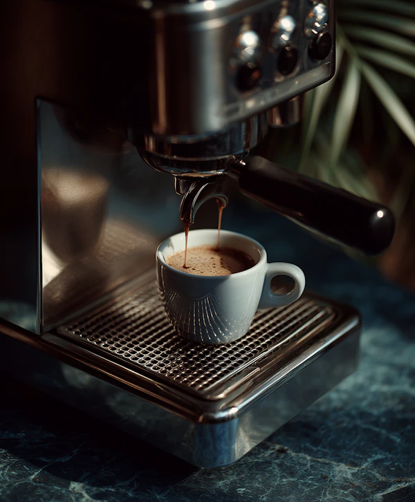 Espresso Machine Close-Up