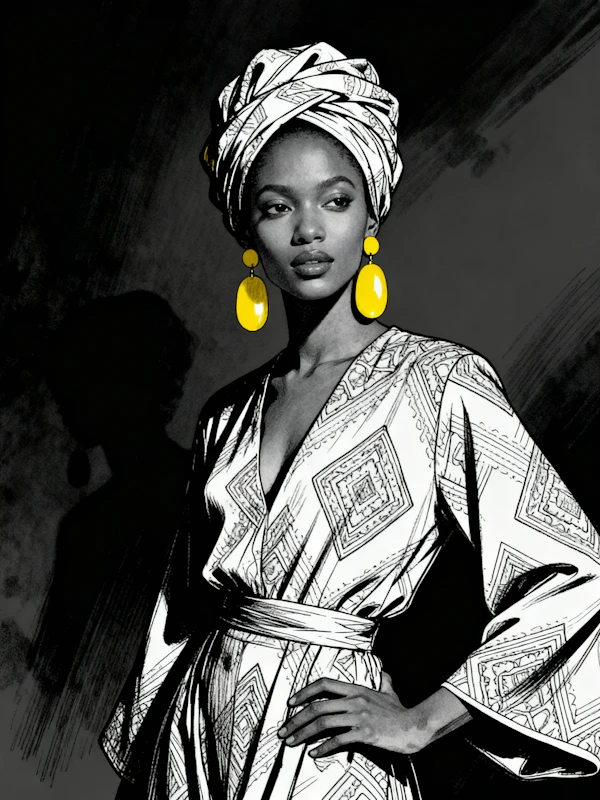Stylized Woman Portrait