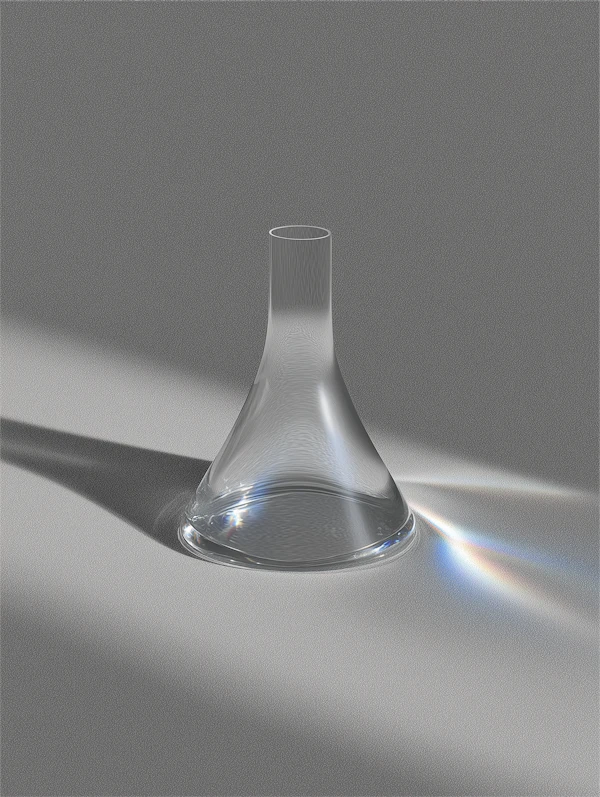 Elegant Glass Flask