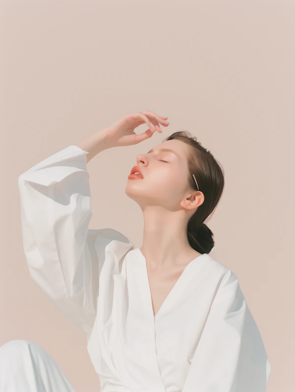 Serene Minimalist Portrait