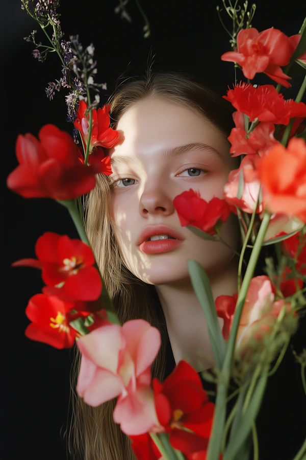 Ethereal Floral Portrait