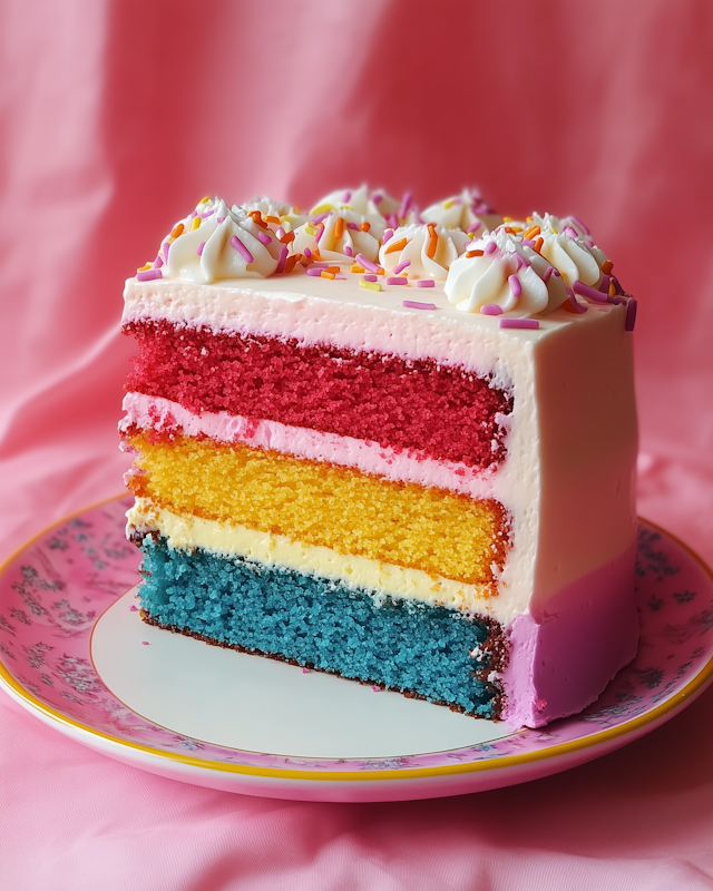 Vibrant Layered Cake