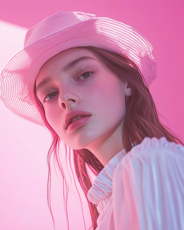 Dreamy Portrait of Woman