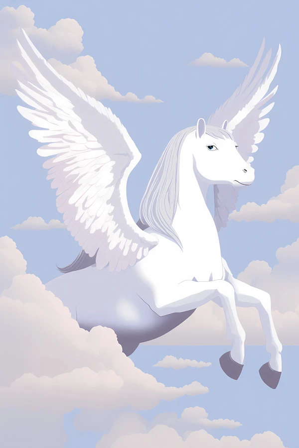 Majestic Pegasus in Sky
