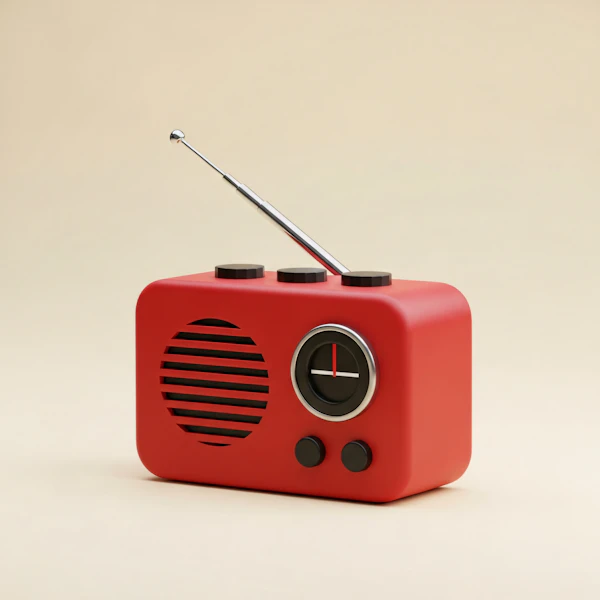 Retro Red Radio