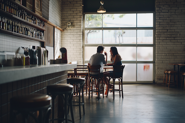 Cozy Cafe Conversation