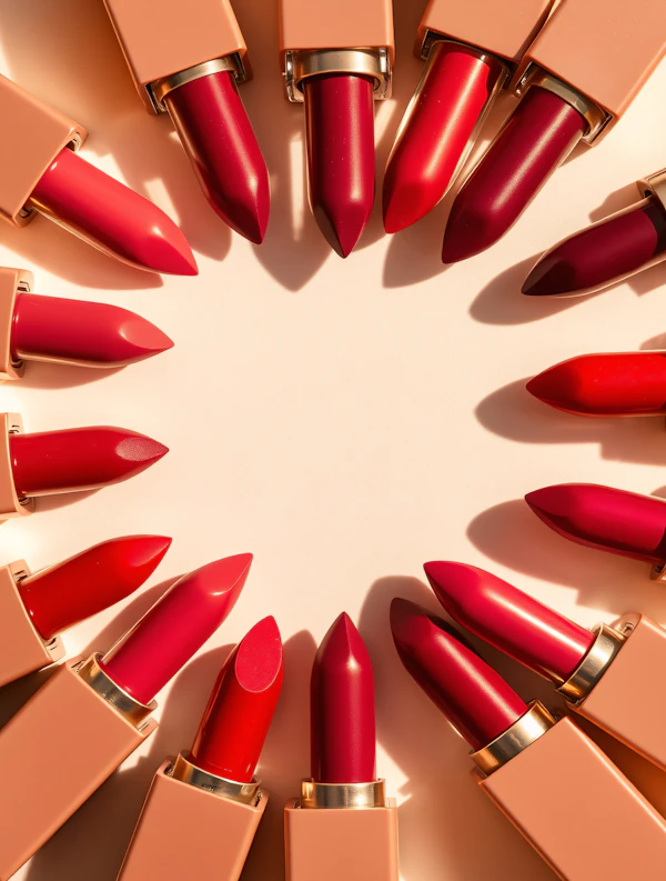 Elegant Red Lipstick Arrangement