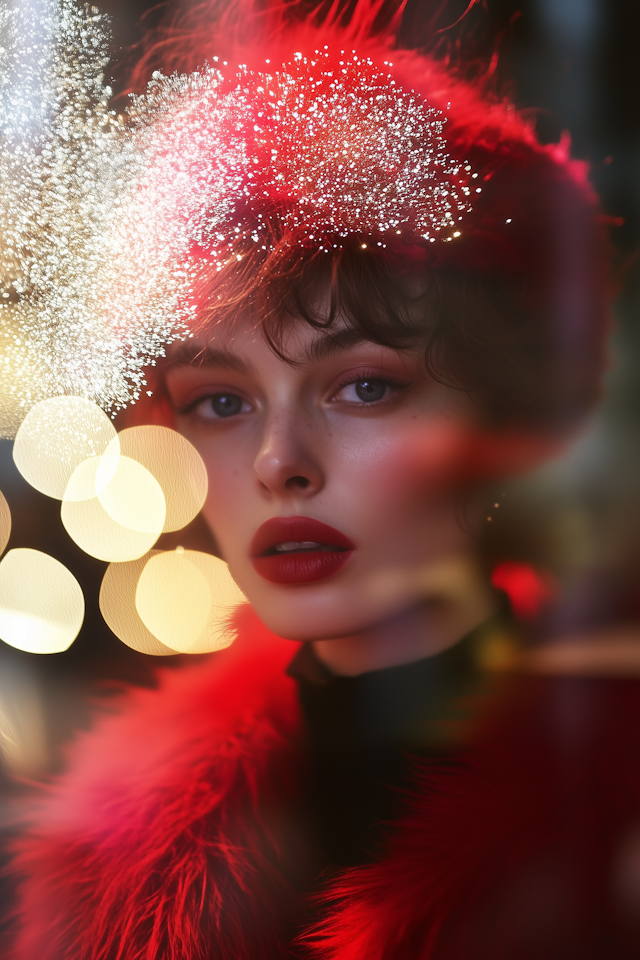 Striking Red Portrait