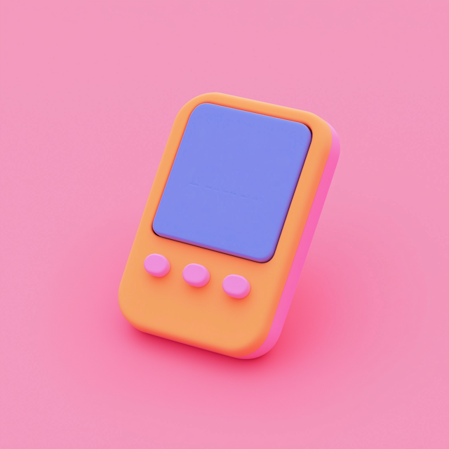 Minimalist Vibrant Toy-like Gaming Console