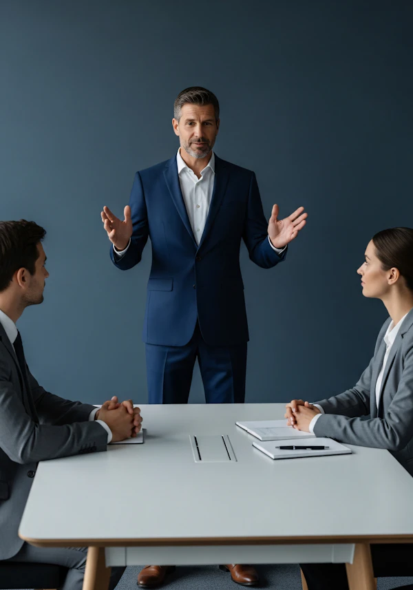 Professional Meeting Scene