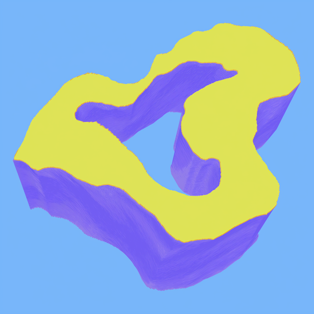 Abstract 3D Terrain Art