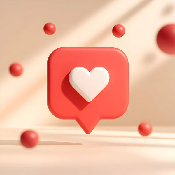 3D Social Media Icon