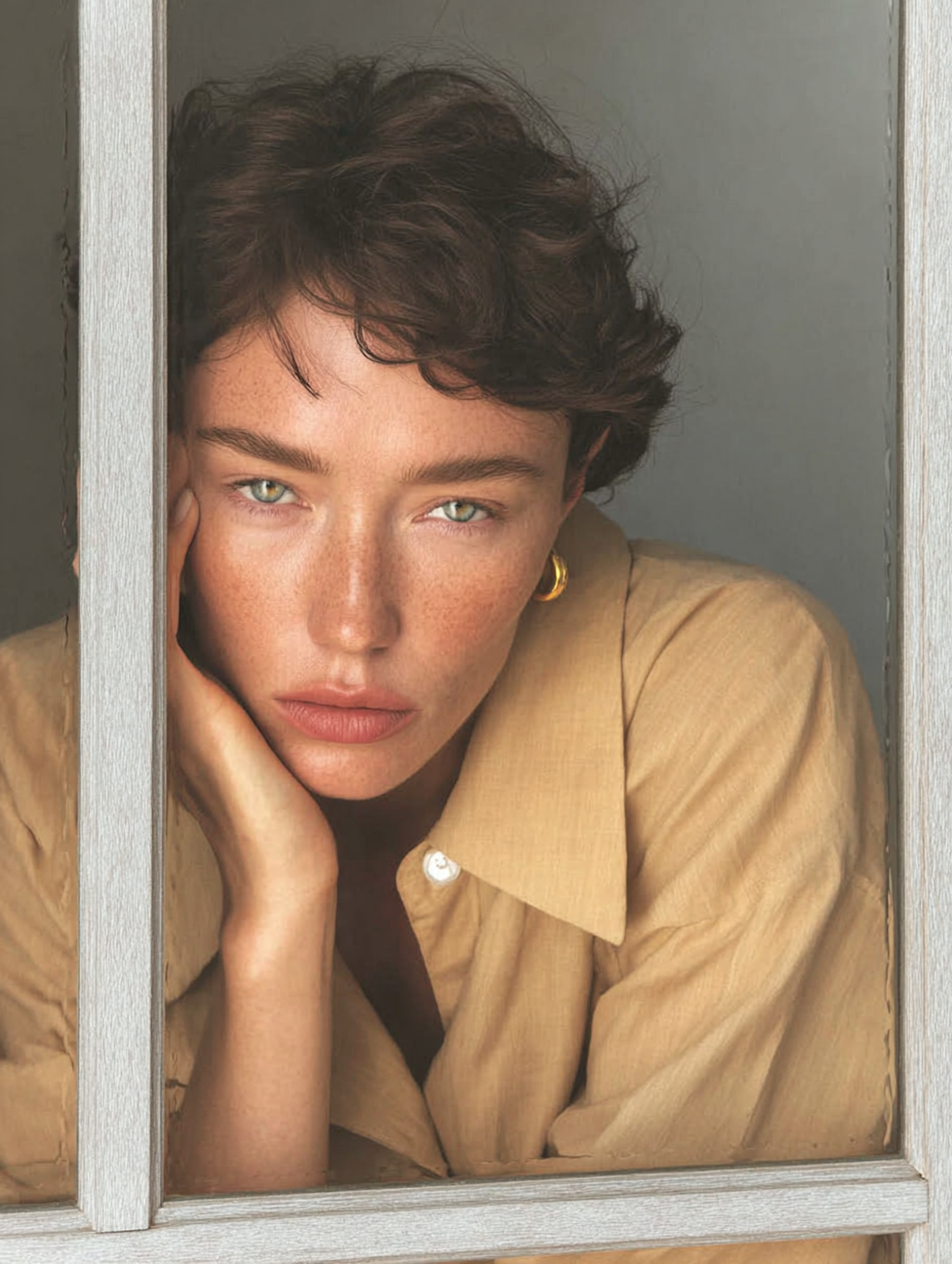 Person by Window Frame