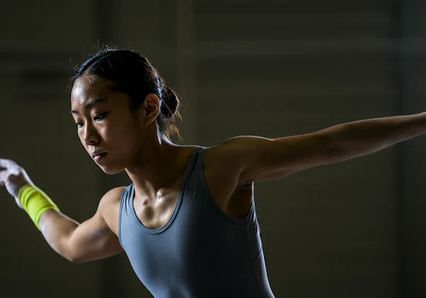Focused Athletic Woman