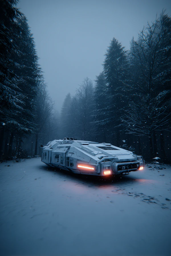 Futuristic Snow Vehicle