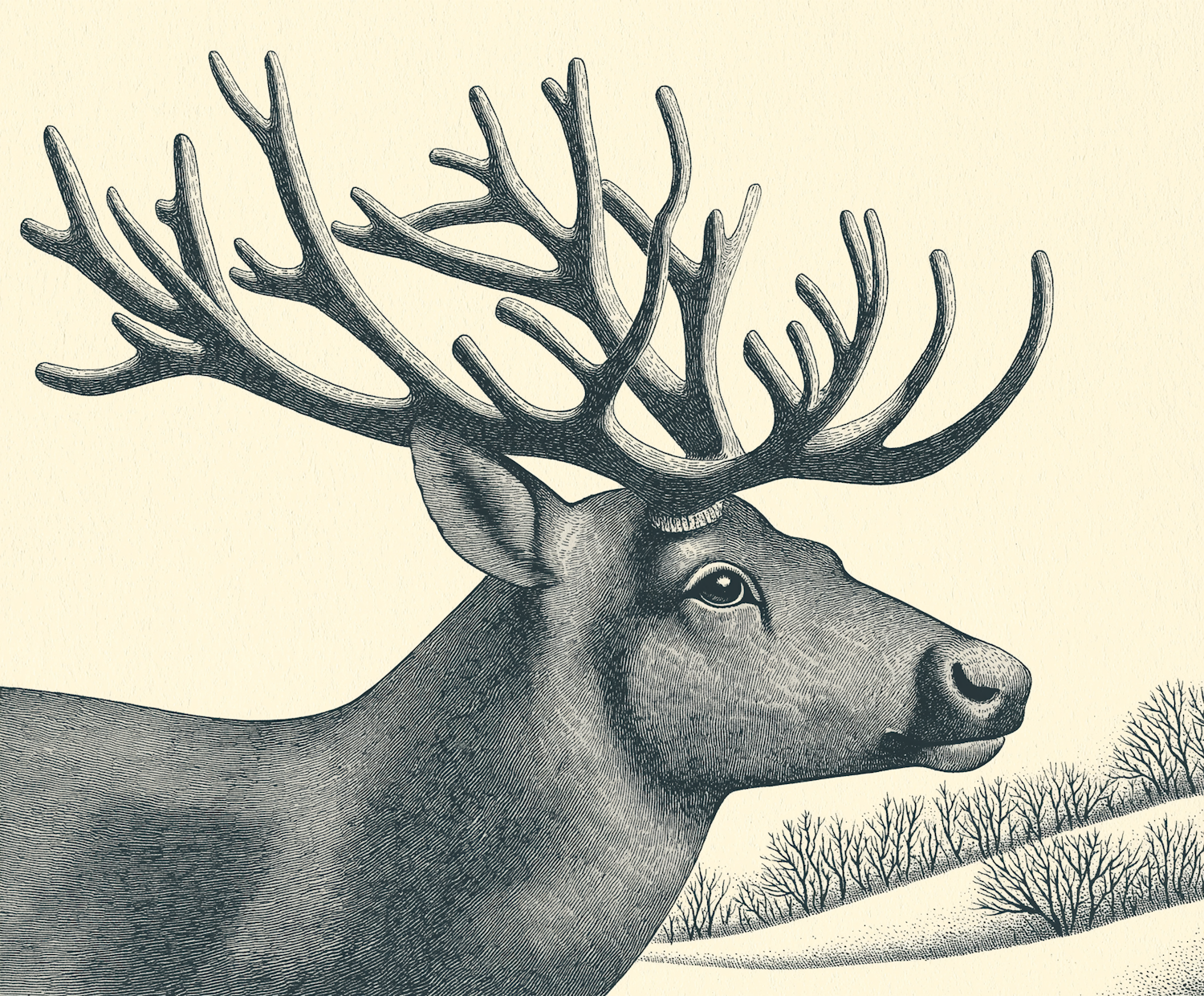 Majestic Deer Illustration