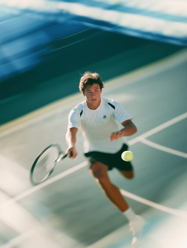 Tennis Action Shot