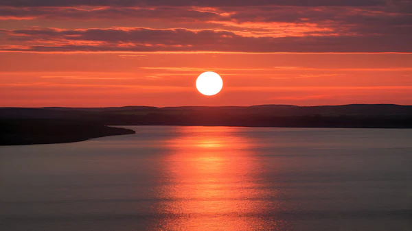 Serene Sunset Scene