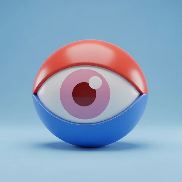 3D Rendered Eye Object