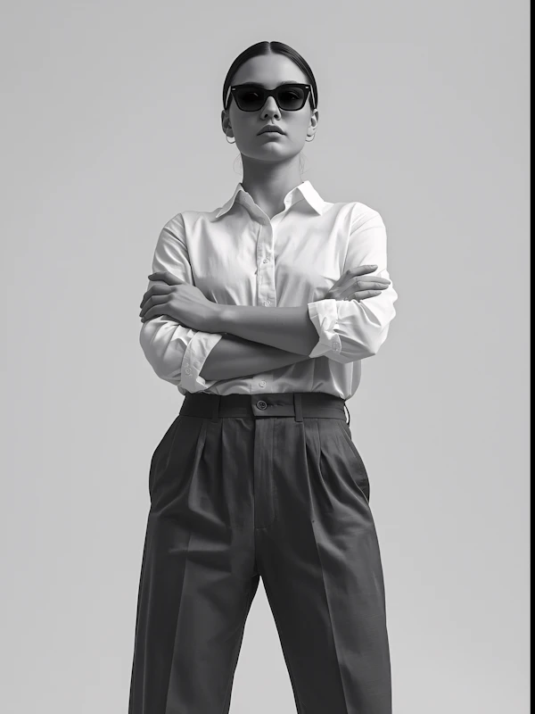 Confident Monochrome Portrait