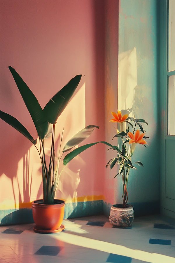 Sunlit Indoor Garden