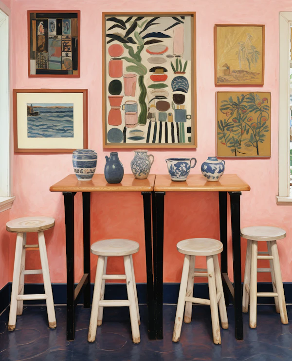Artistic Tranquility: The Eclectic Gallery Home