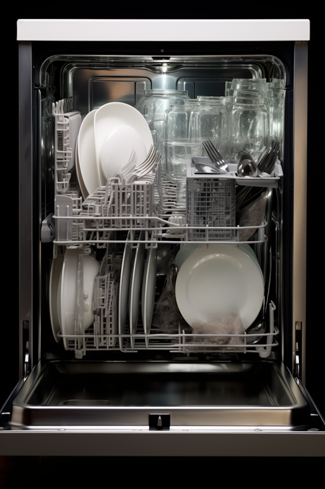 Sparkling Clean Dishwasher Interior