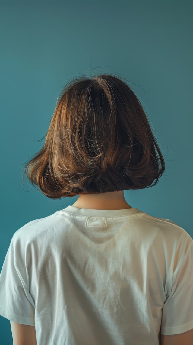 Back View of Person with Bob Hairstyle