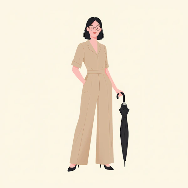 Minimalist Woman Portrait