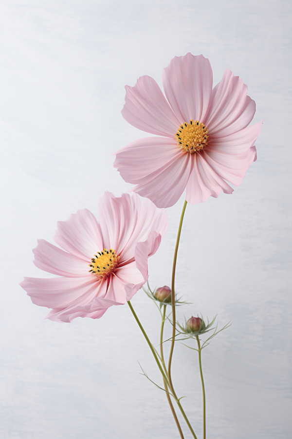 Serene Pink Cosmos Elegance