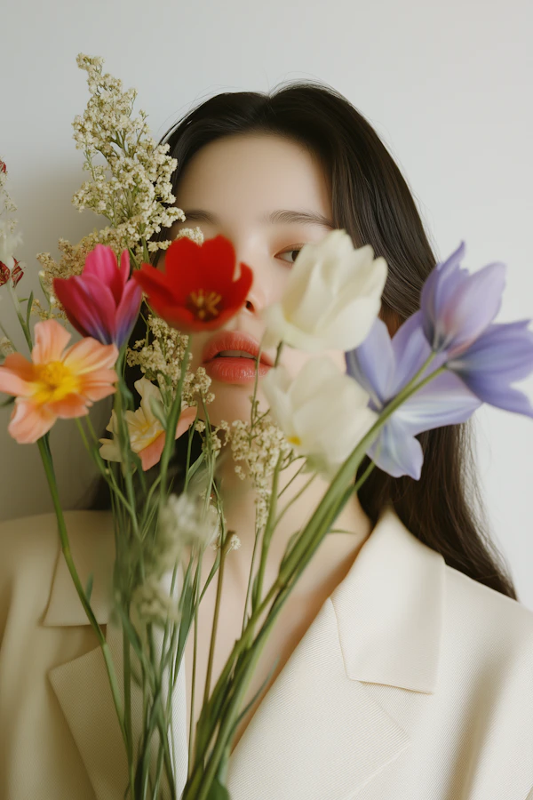 Woman with Flowers