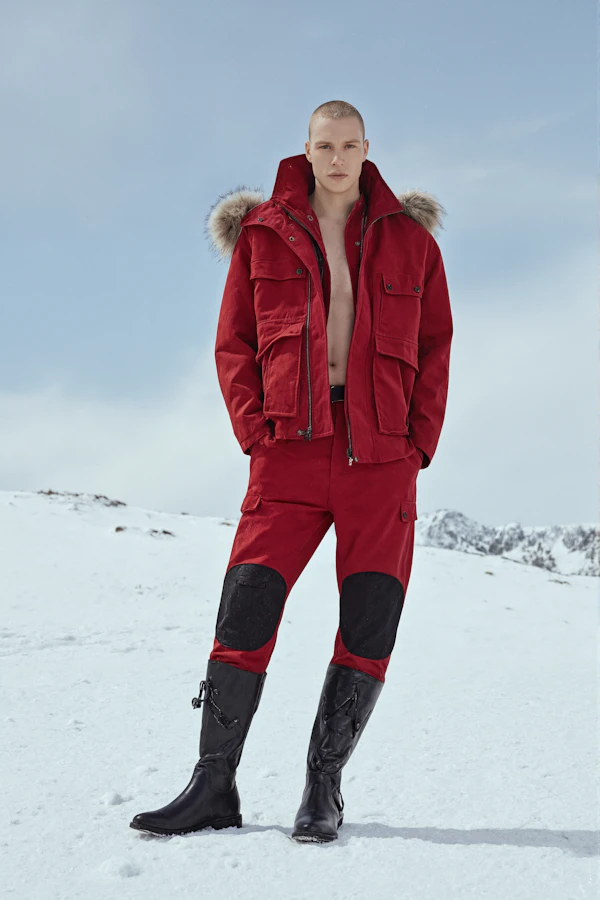 Man in Snowy Landscape