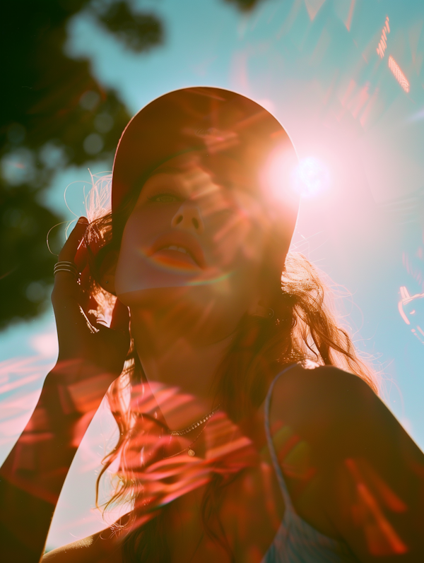 Serene Woman in Sunlight