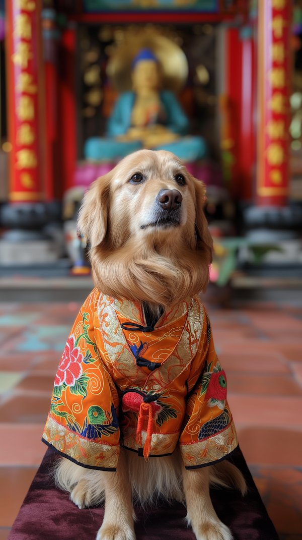 Traditional Garment Golden Retriever