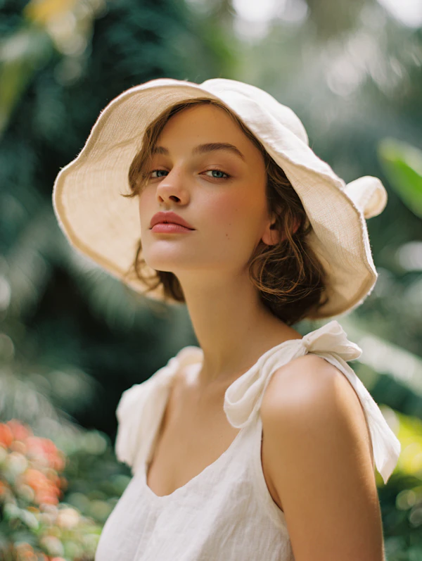 Serene Outdoor Portrait