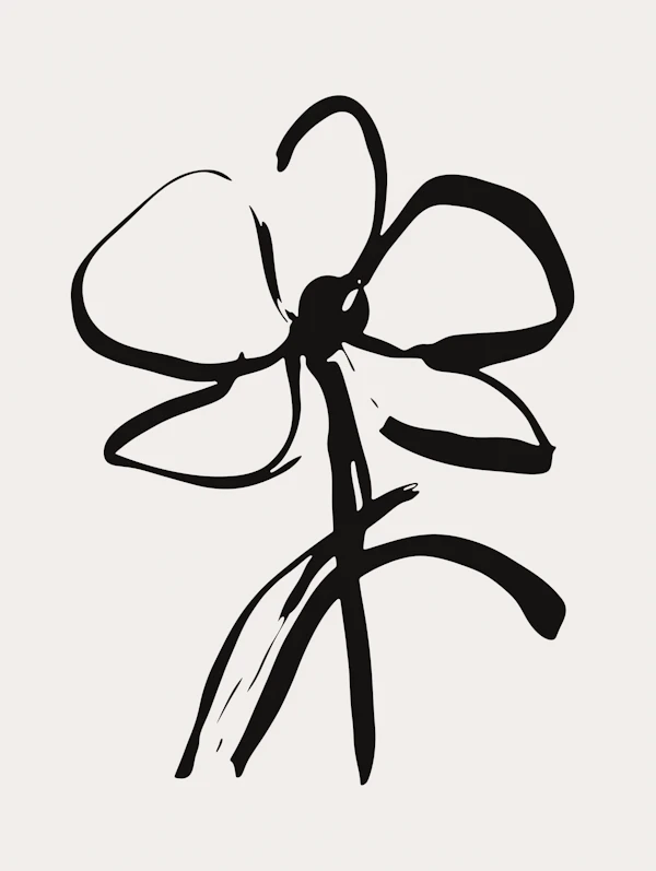 Abstract Flower Art
