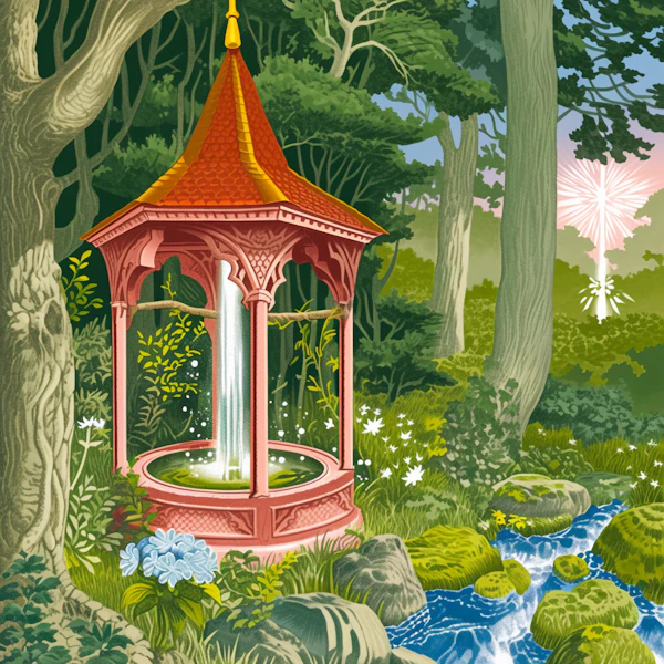 Magical Forest Scene