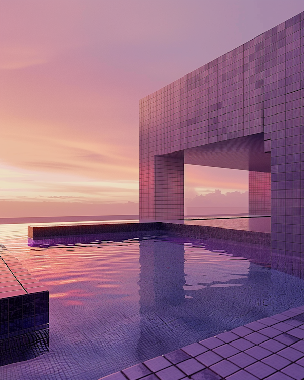 Serene Infinity Pool at Sunset